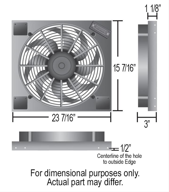 Derale PWM Electric Fan Powerpacks 66827