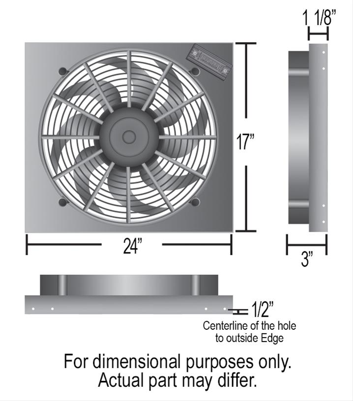 Derale High-Output RAD Fan and Shroud Powerpacks 66828