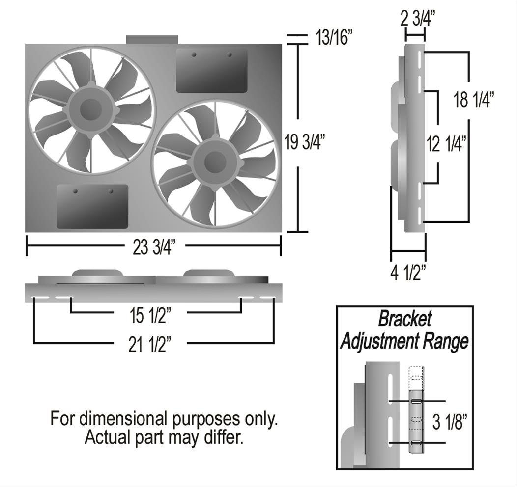Derale PWM Electric Fan Powerpacks 66835