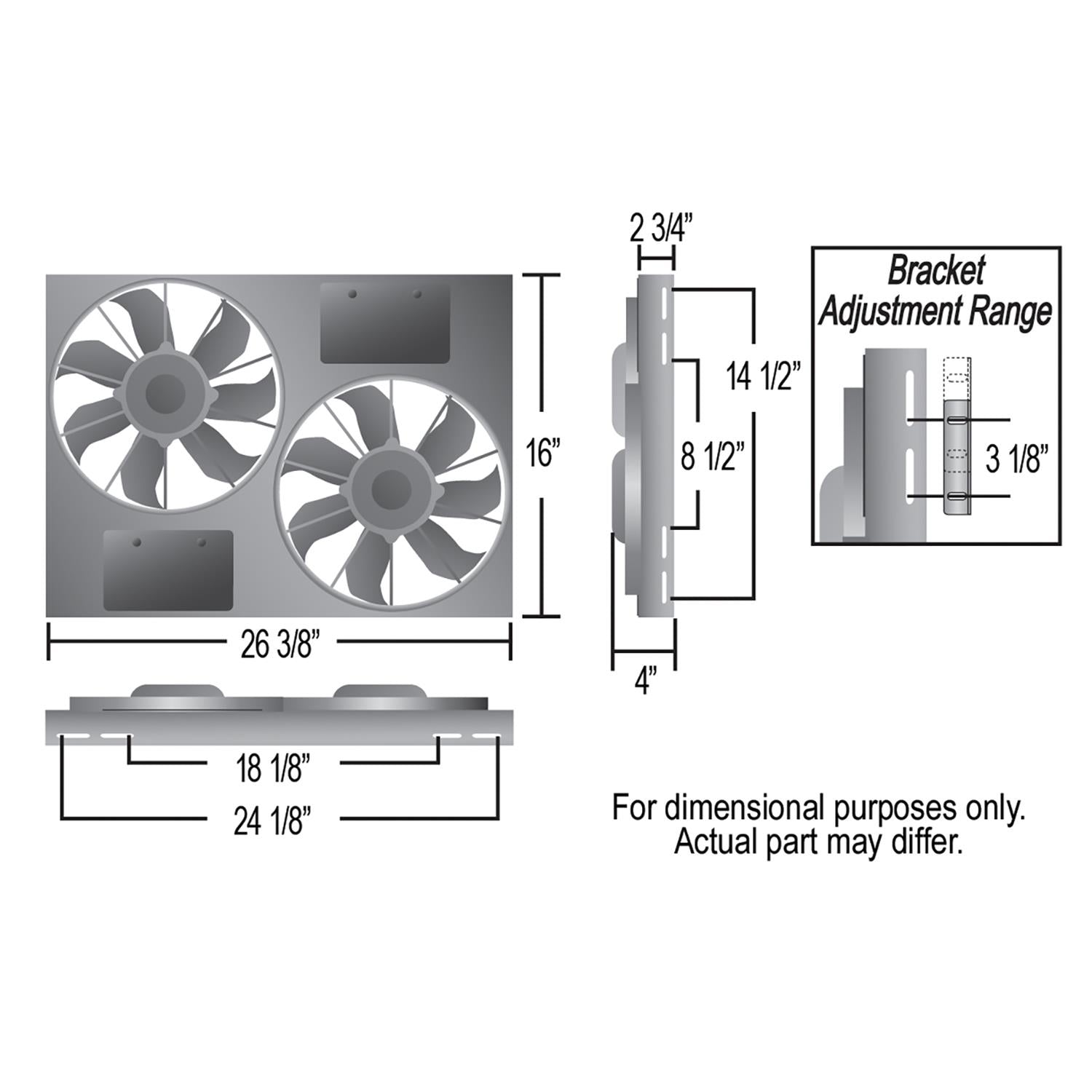 Derale PWM Electric Fan Powerpacks 66836
