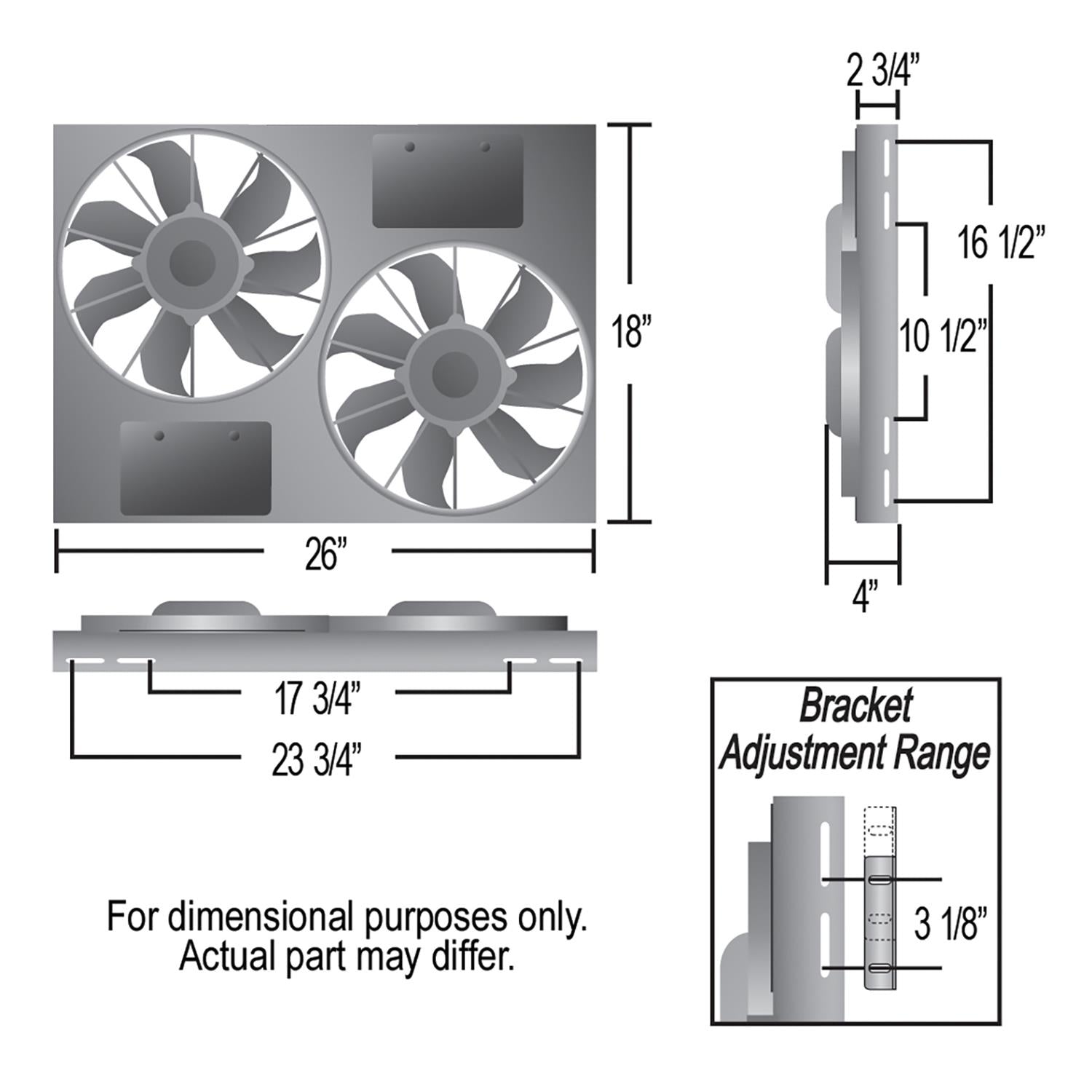 Derale PWM Electric Fan Powerpacks 66842