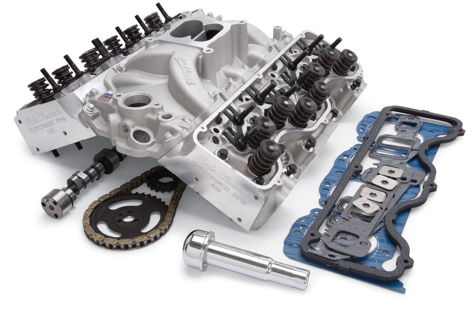Edelbrock Total Power Package 451 HP 409 W Big Block Chevy Top-End Engine Kits 2039