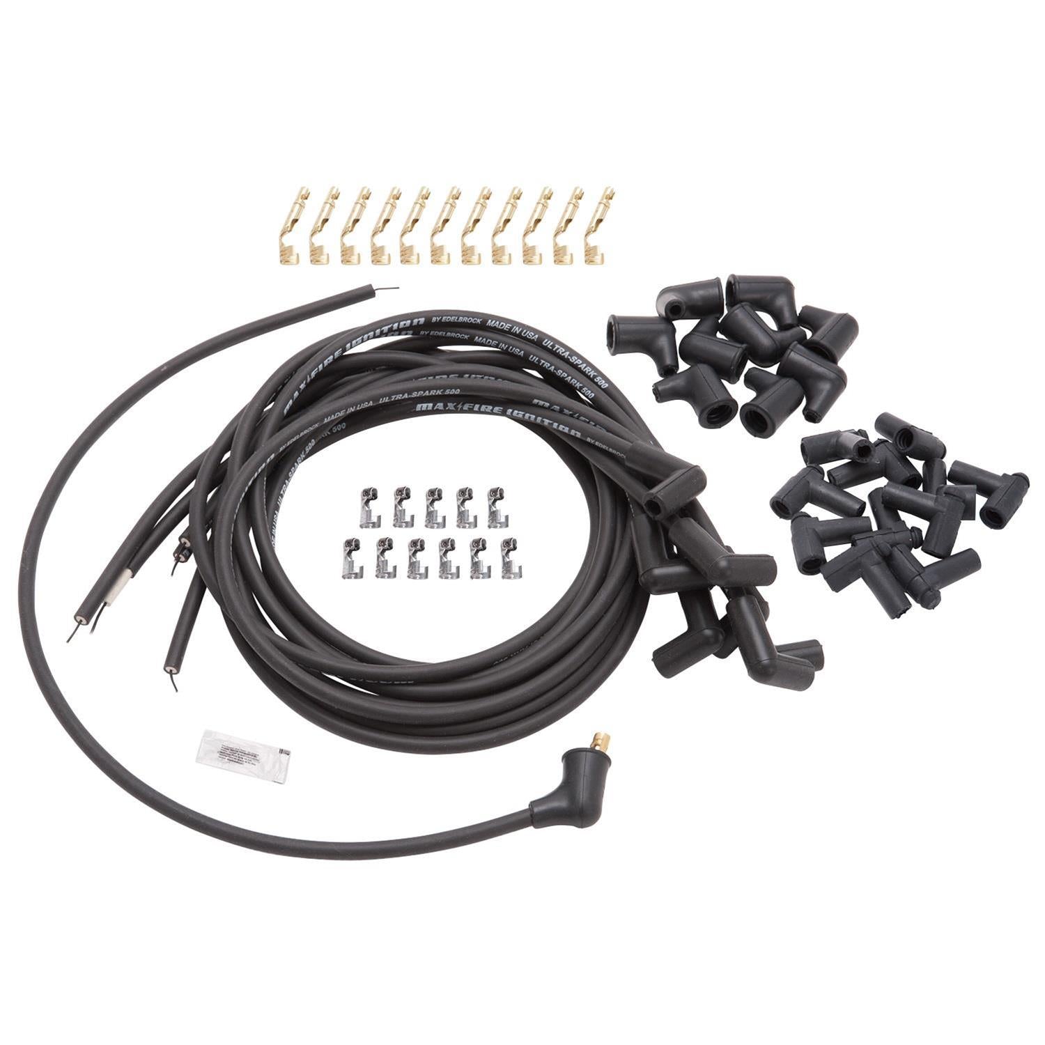 Edelbrock Max-Fire Ultra-Spark 500 Universal Spark Plug Wire Sets 22701