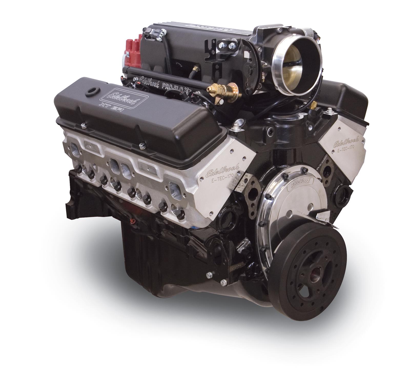 Edelbrock Performer E-Tec Pro-Flo XT 4 350 C.I.D. 380 HP Long Block Crate Engines 46613