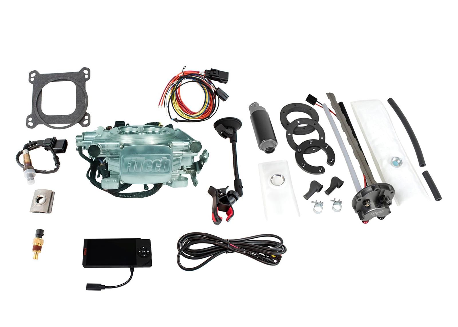 FiTech Go EFI 4 600 HP Self-Tuning Fuel Injection Systems with Go Fuel In-Tank Modules 36206