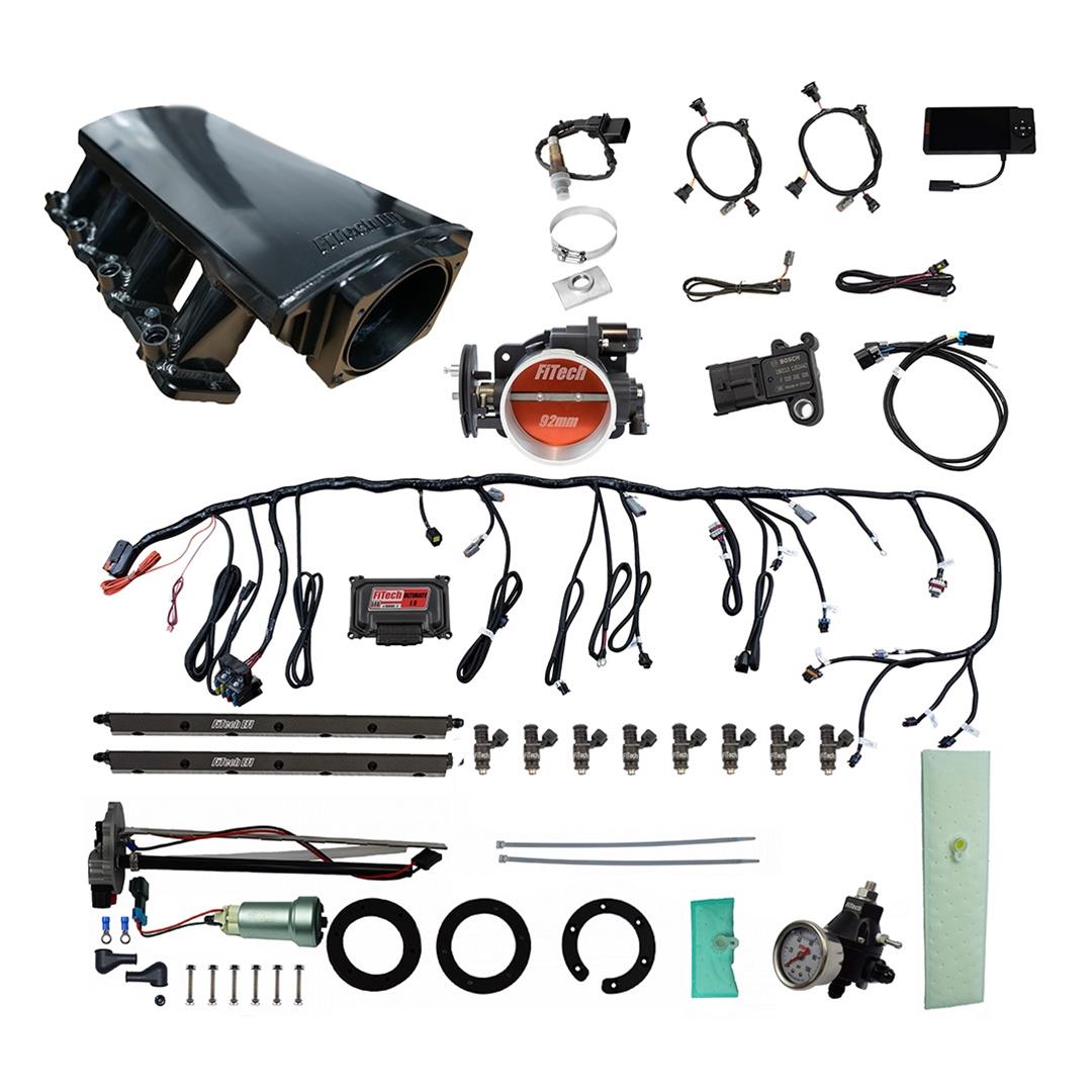 FiTech Ultimate LS EFI 500 HP Fuel Injection Systems with Go Fuel In-Tank Module 76111
