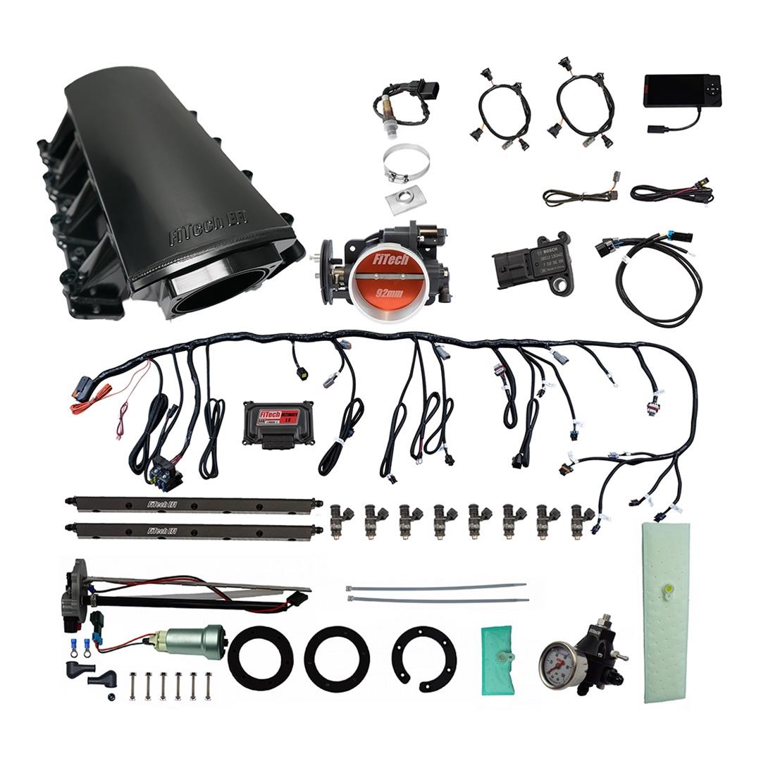 FiTech Ultimate LS EFI 500 HP Fuel Injection Systems with Go Fuel In-Tank Module 76115