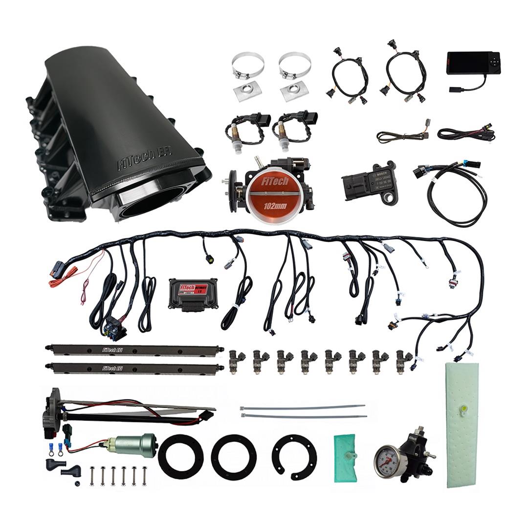 FiTech Ultimate LS EFI 750 HP Fuel Injection Systems with Go Fuel In-Tank Module 76117