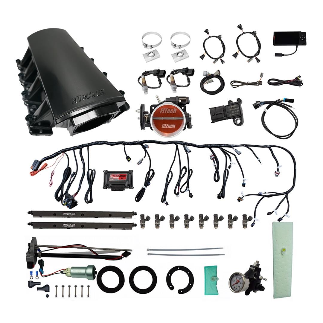 FiTech Ultimate LS EFI 750 HP Fuel Injection Systems with Go Fuel In-Tank Module 76118