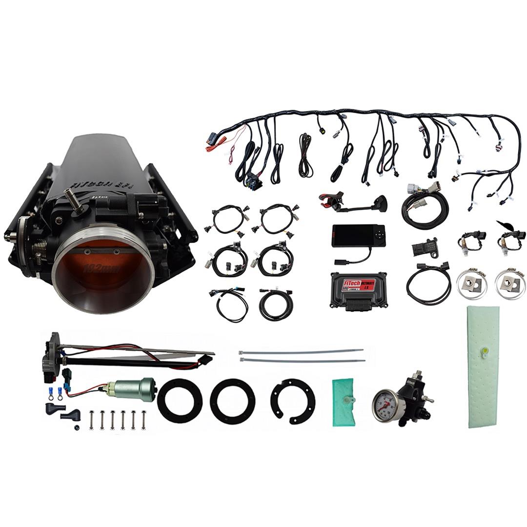 FiTech Ultimate LS EFI 1,000 HP Fuel Injection Systems with Go Fuel In-Tank Module 76133