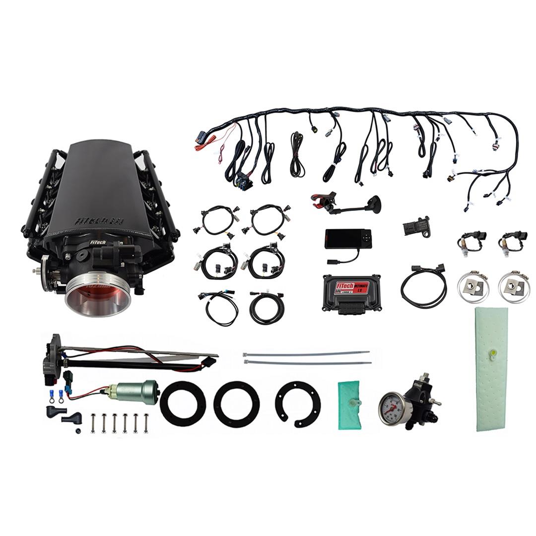 FiTech Ultimate LS EFI 1,000 HP Fuel Injection Systems with Go Fuel In-Tank Module 76134