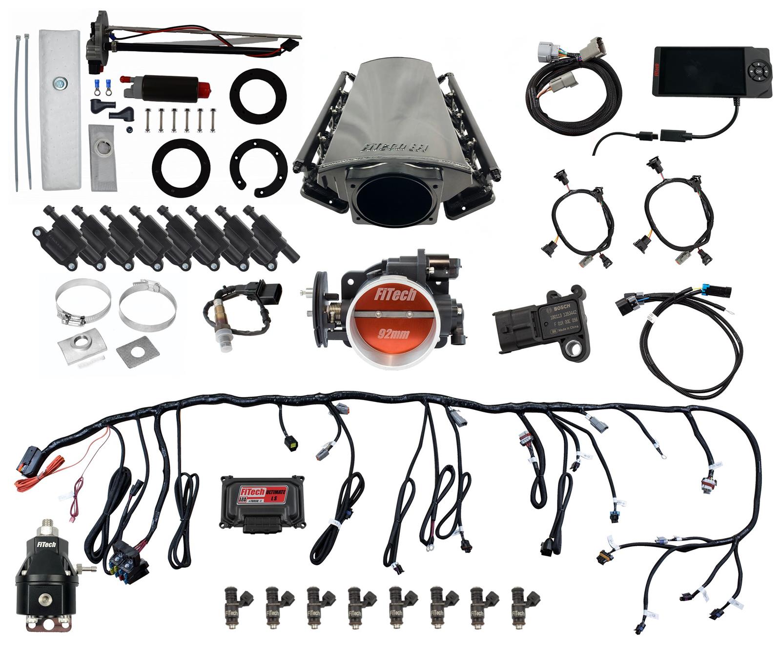 FiTech Ultimate LS EFI 500 HP Fuel Injection Systems 78612