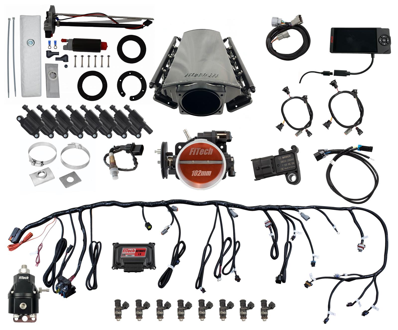 FiTech Ultimate LS EFI 750 HP Fuel Injection Systems 78614