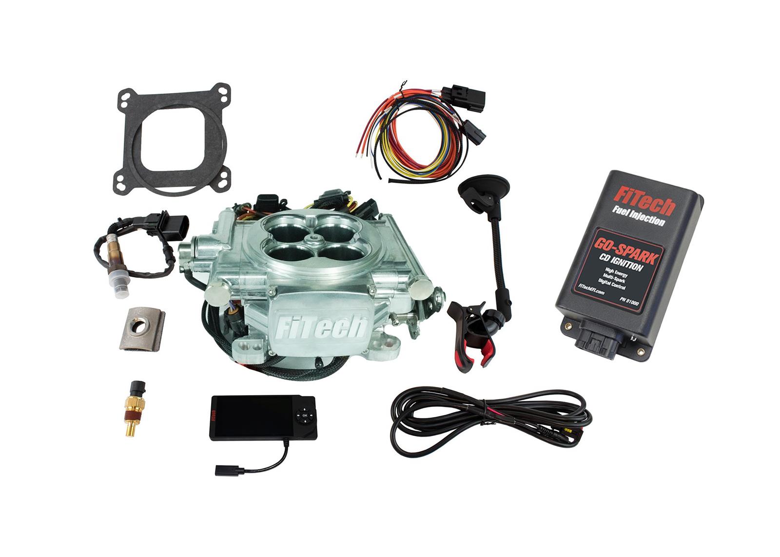 FiTech Go EFI 4 600 HP Fuel Injection Systems with Go Spark CDI Box 93006
