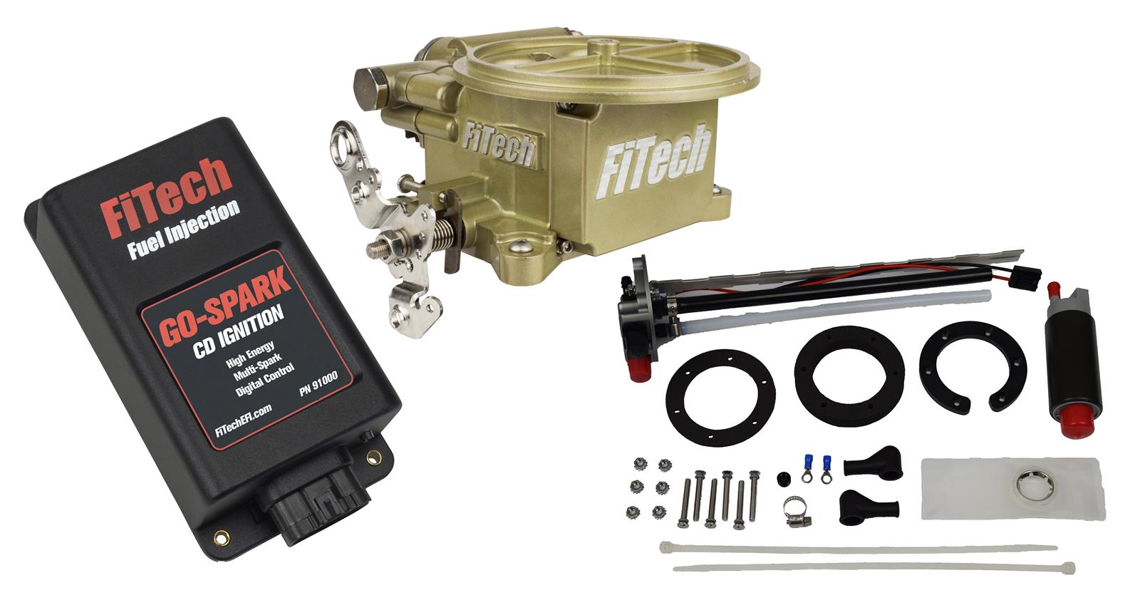 FiTech Go EFI 2-Barrel 400 HP System/Go-Spark Fuel Injection Master Kits 93600