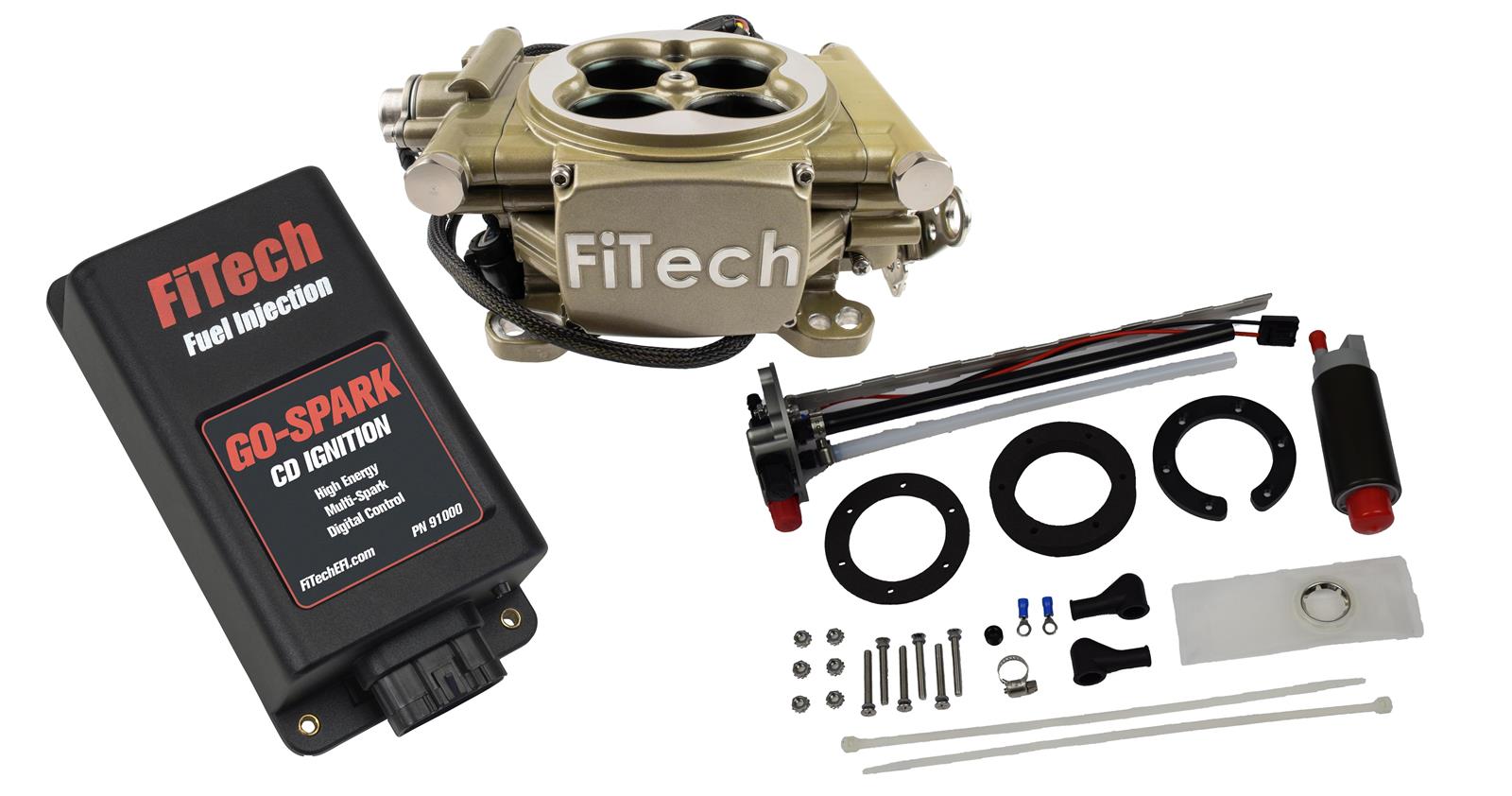 FiTech Easy Street 600 HP EFI System/Go-Spark Fuel Injection Master Kits 93605