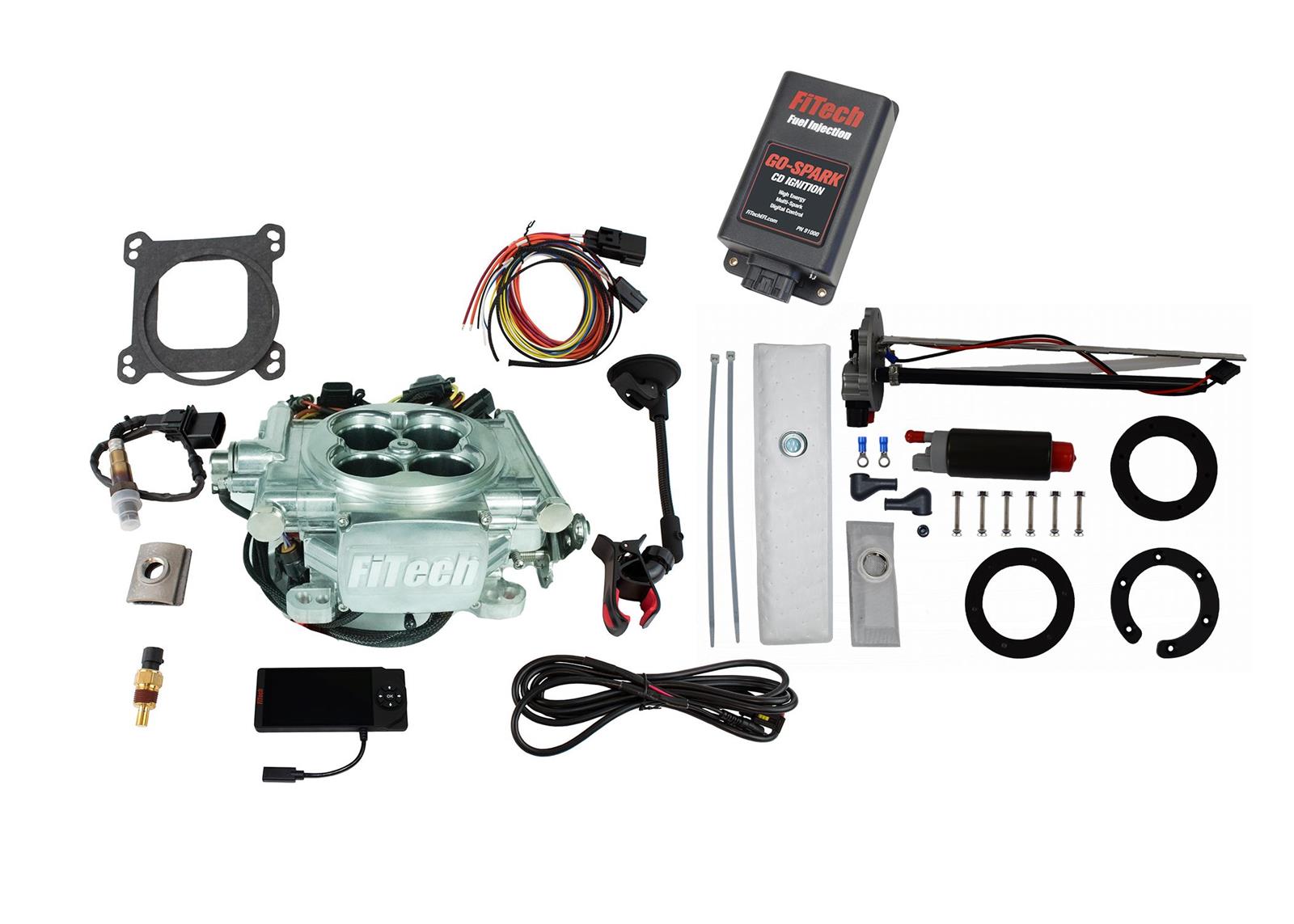 FiTech Go EFI 4 600 HP Self-Tuning Fuel Injection Systems with Go Fuel In-Tank Modules 93606