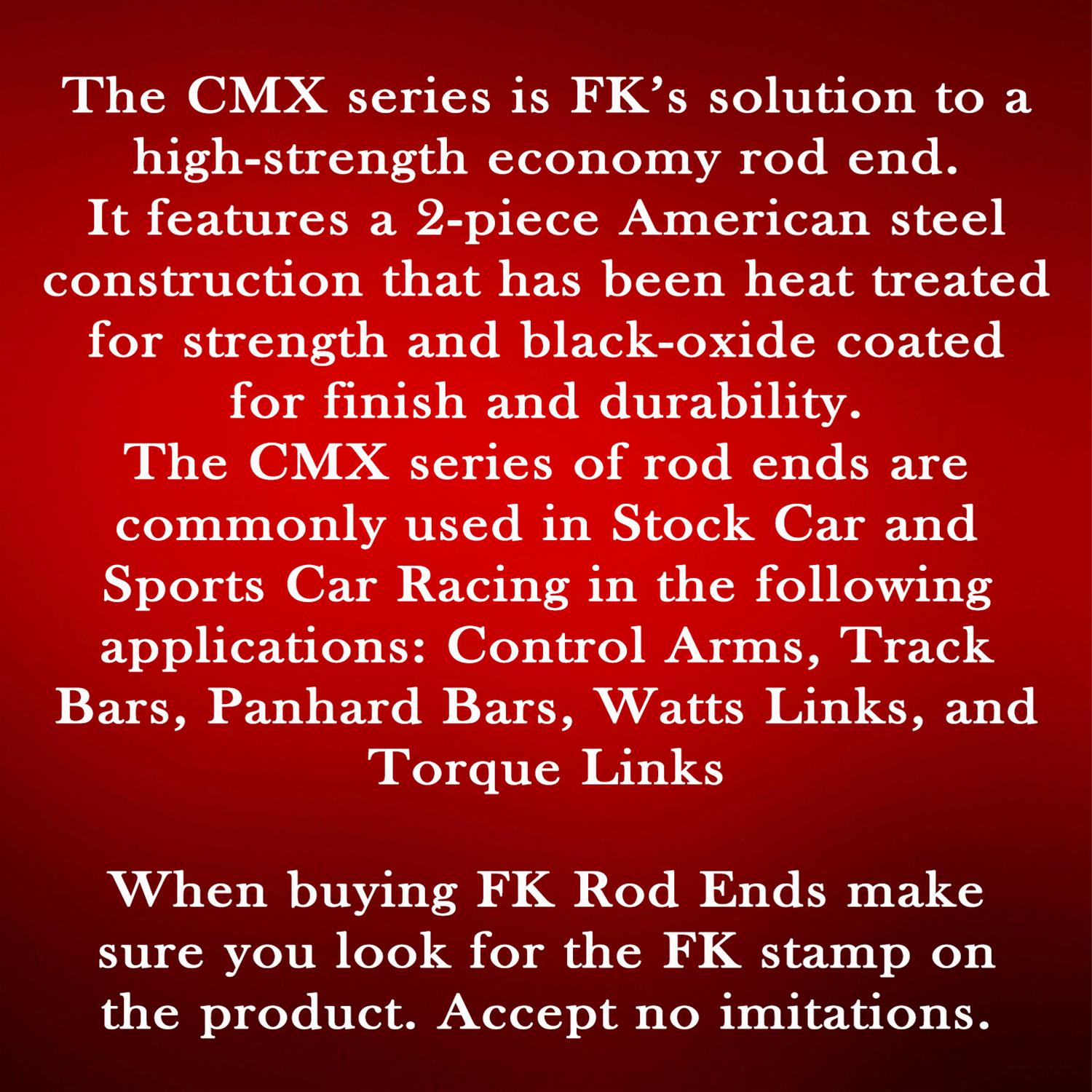 FK CMX Series Rod Ends CMX10T