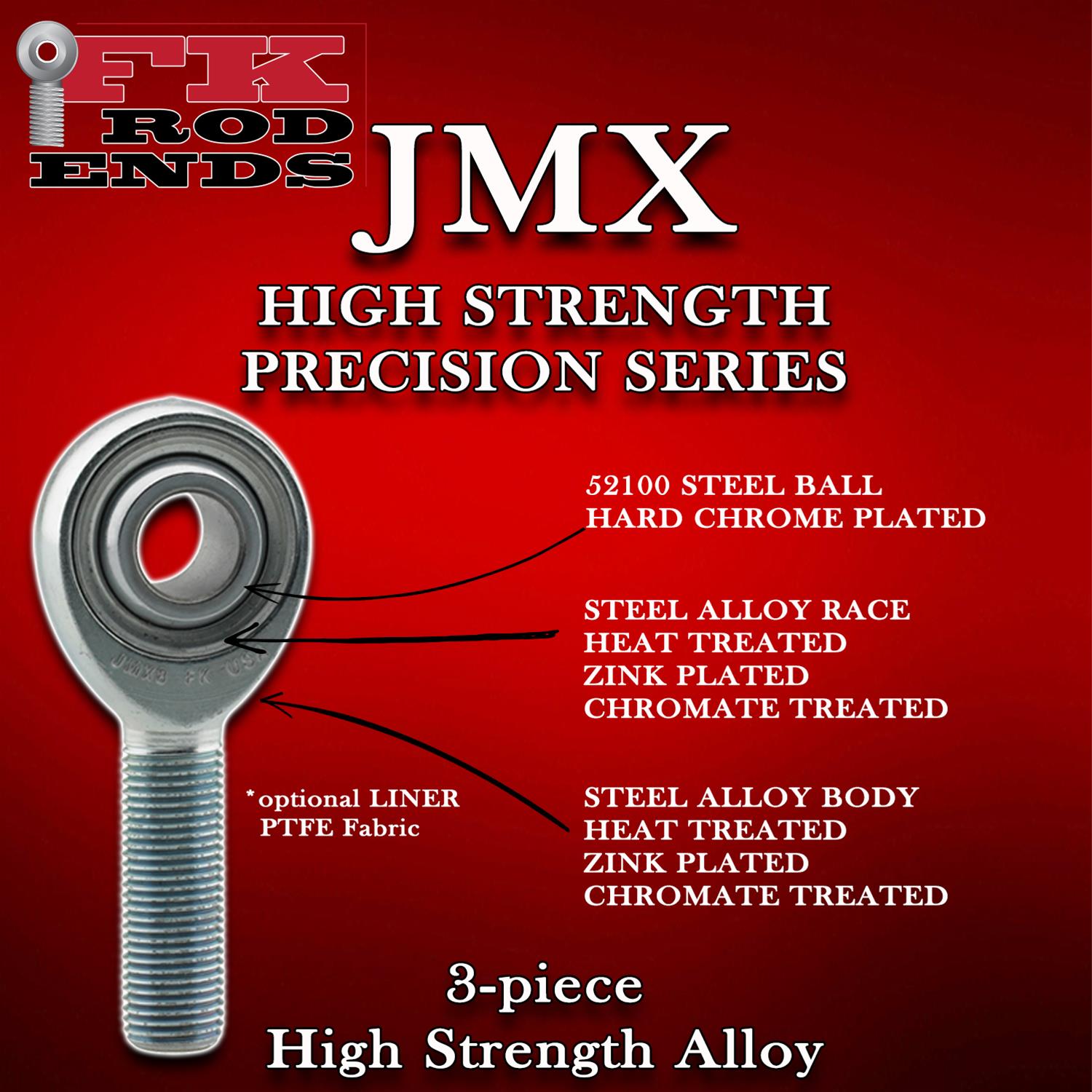 FK JMX/JMXL Series Rod Ends JMX12T-F1
