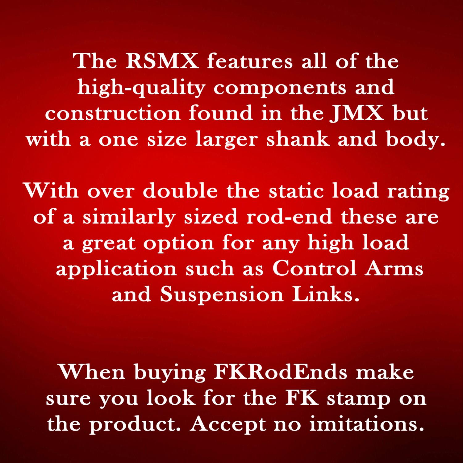 FK RSMX Series Rod Ends RSMXL10-8