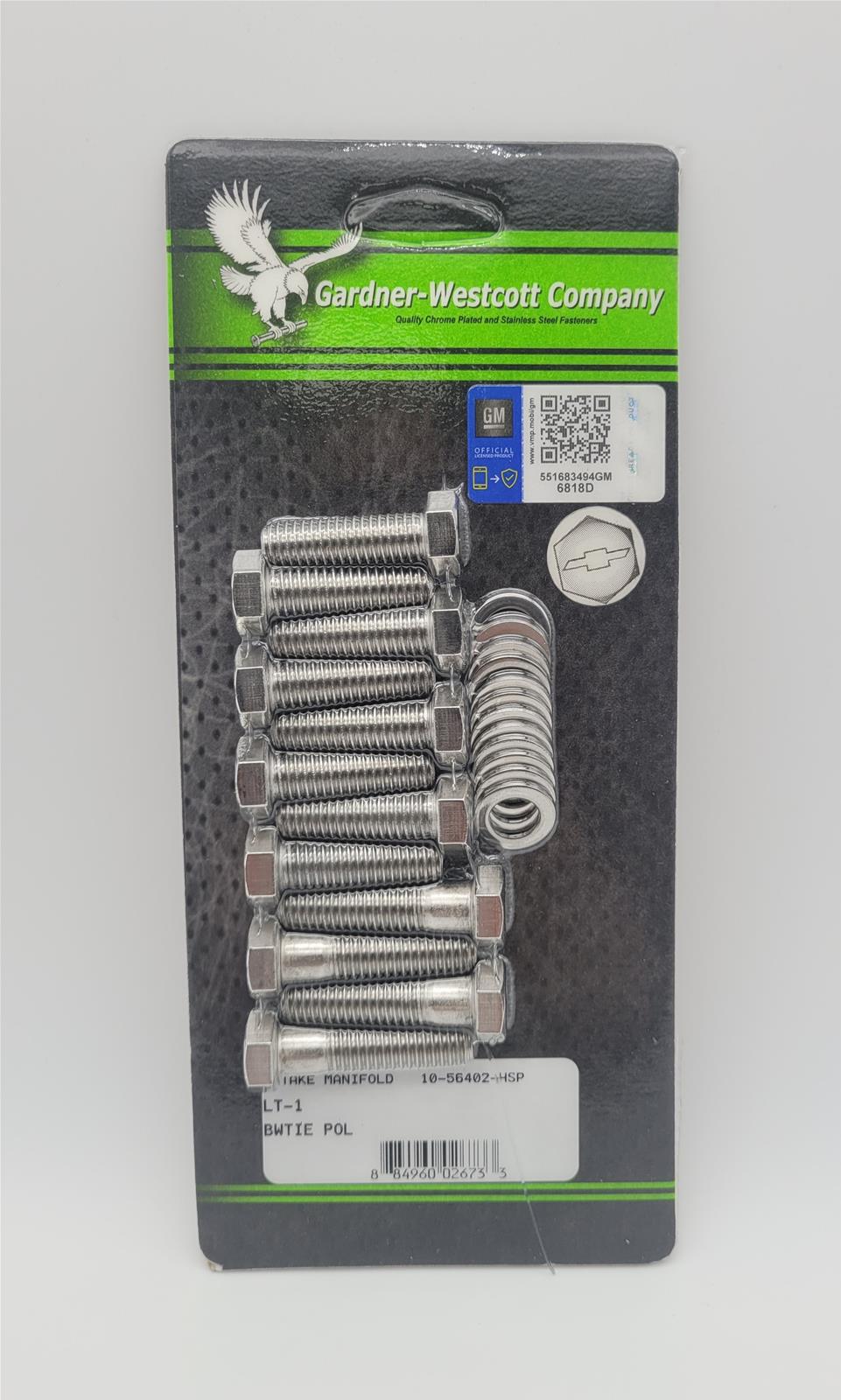 Gardner-Westcott Company Intake Manifold Bolts 10-56402-HSP