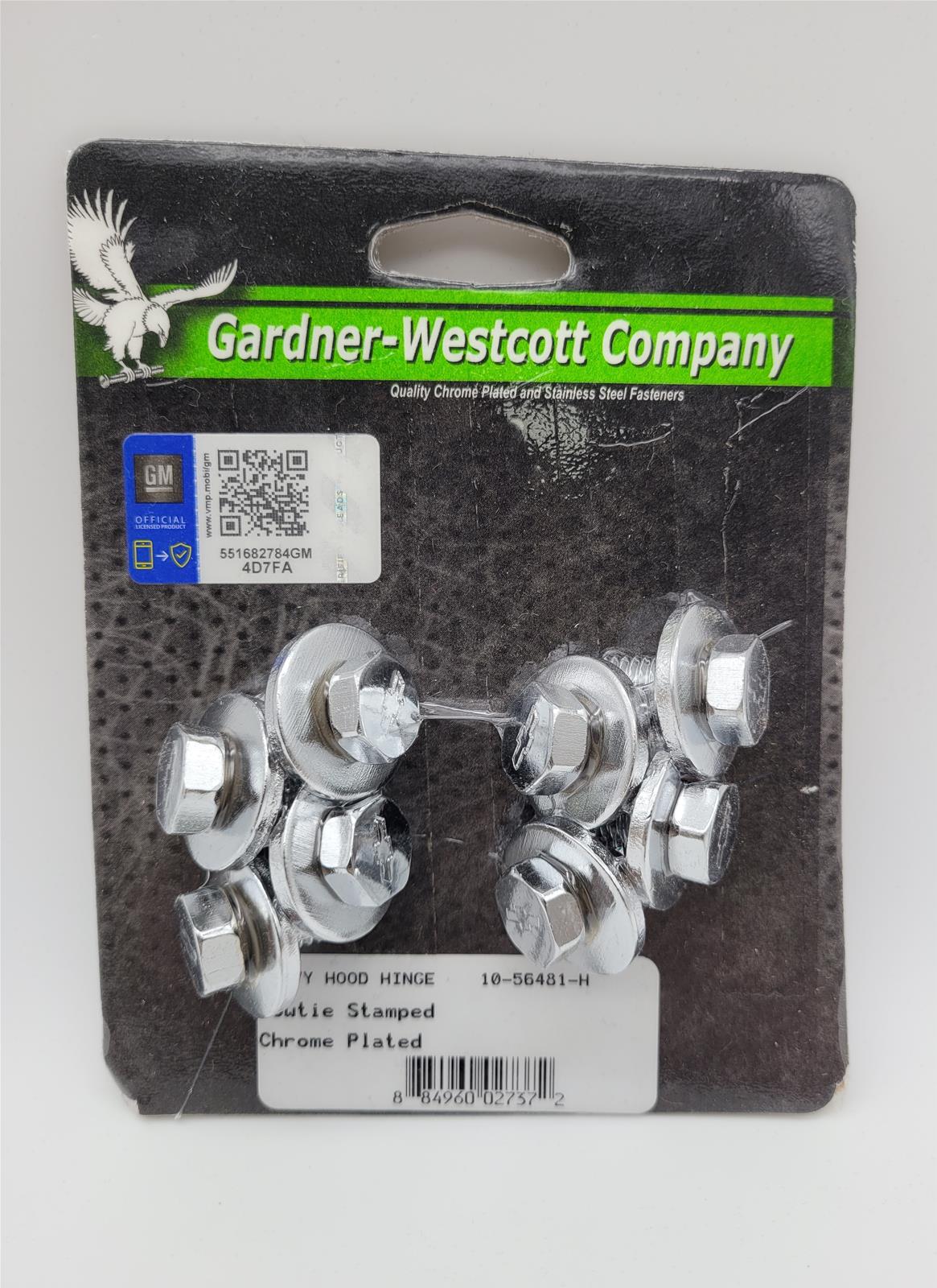 Gardner-Westcott Company Hood Hinge Fasteners 10-56481-HSP
