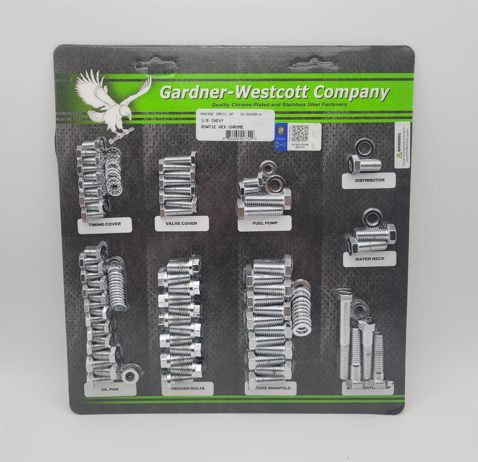 Gardner-Westcott Engine Dress Up Bolt Kits 10-56490-H