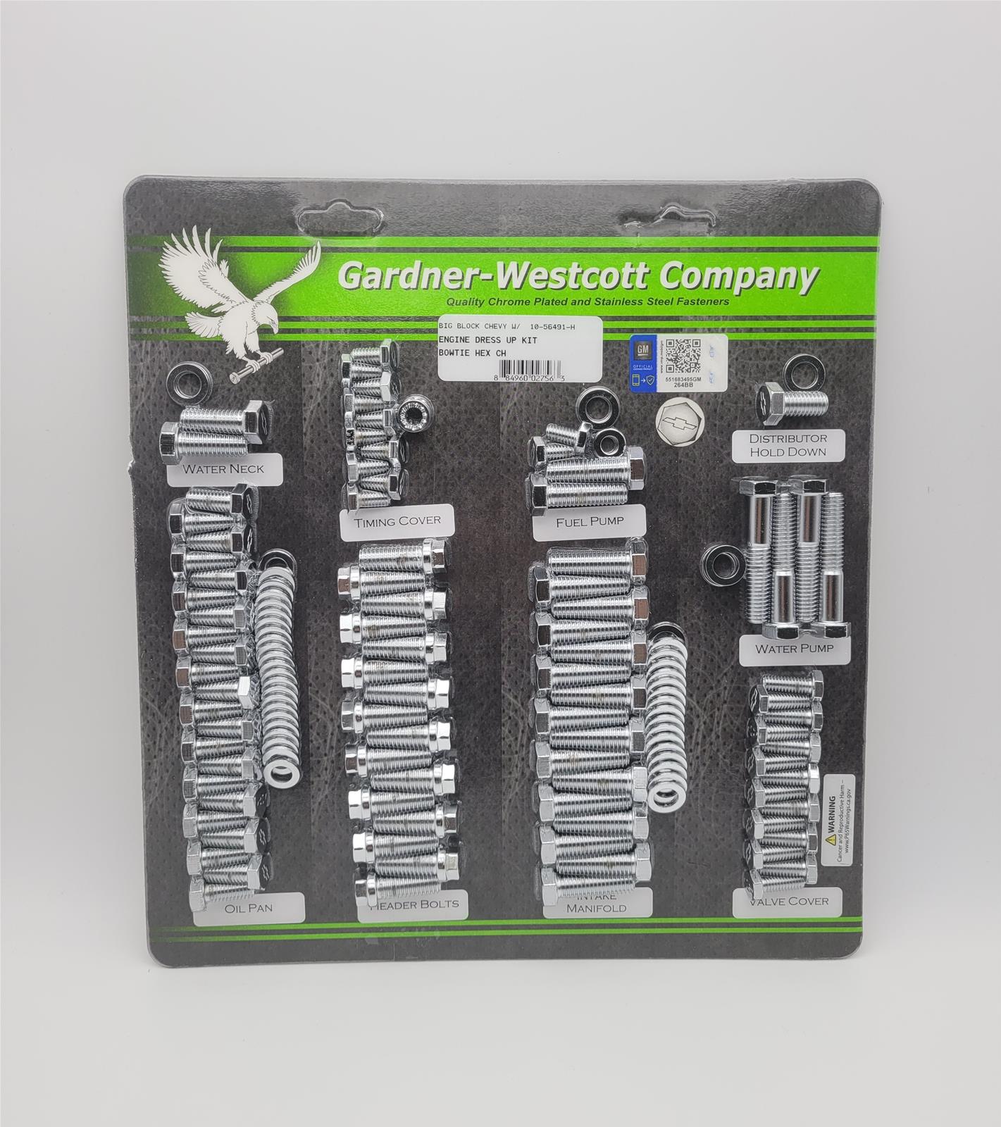 Gardner-Westcott Engine Dress Up Bolt Kits 10-56491-H