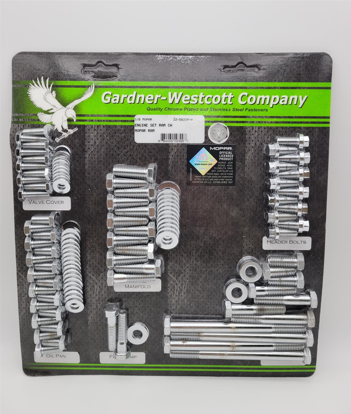 Gardner-Westcott Engine Dress Up Bolt Kits 22-56330-H