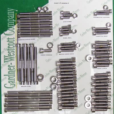 Gardner-Westcott Engine Dress Up Bolt Kits 10-56404-HSP