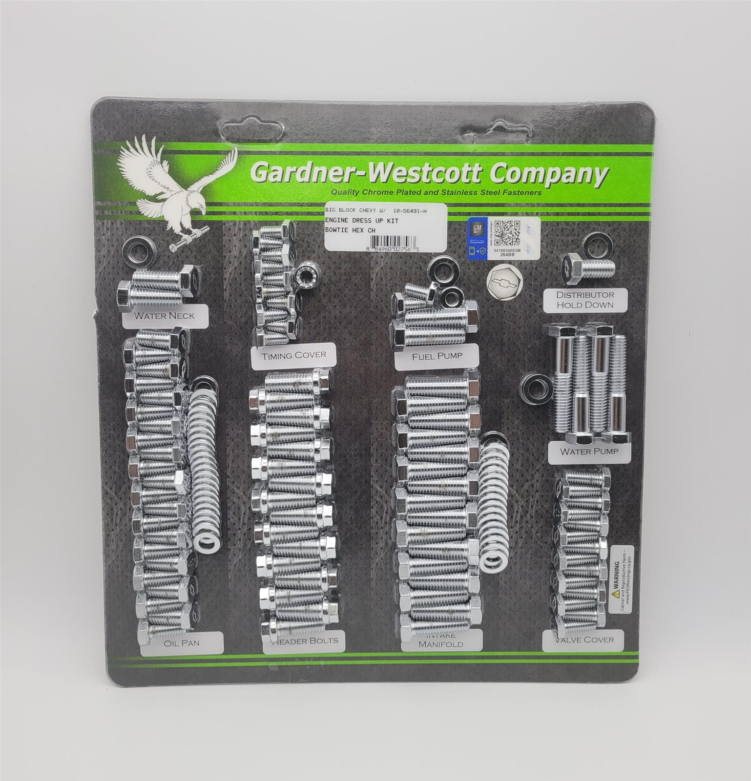 Gardner-Westcott Engine Dress Up Bolt Kits 56491-H