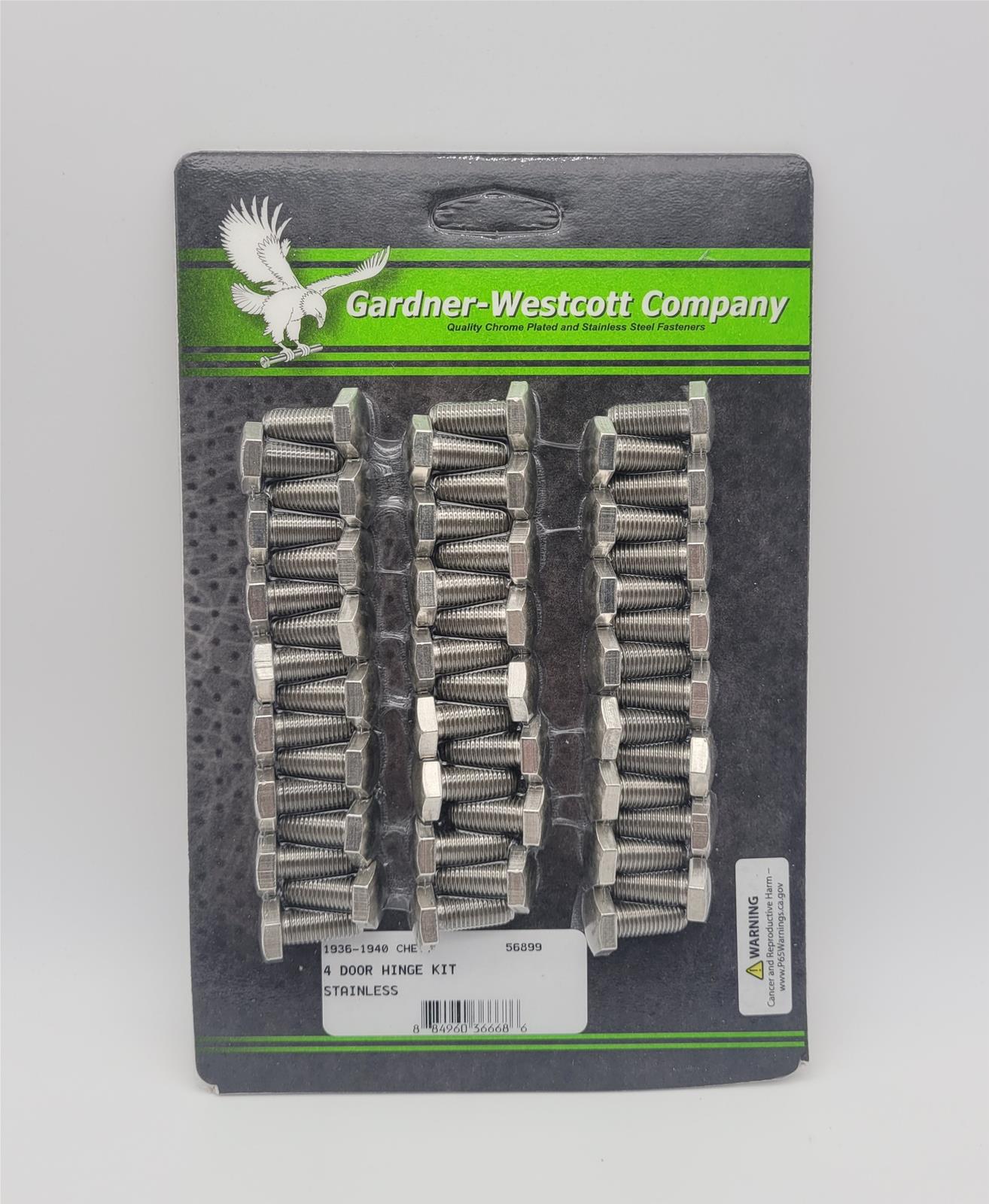 Gardner-Westcott Door Hinge Fasteners 56899