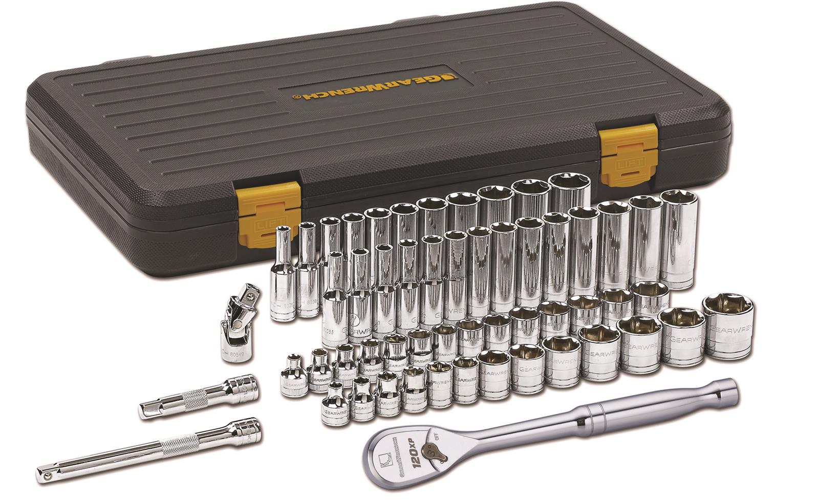 GearWrench 56-Piece 120XP 6-Point Mechanic Tool Sets 80550P