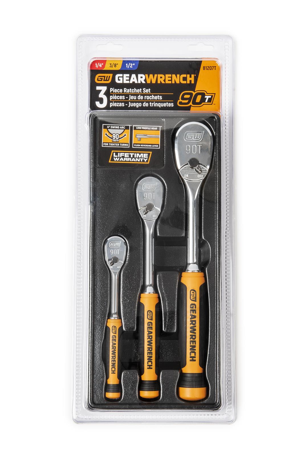 GearWrench 90T Teardrop Ratchet Sets 81207T