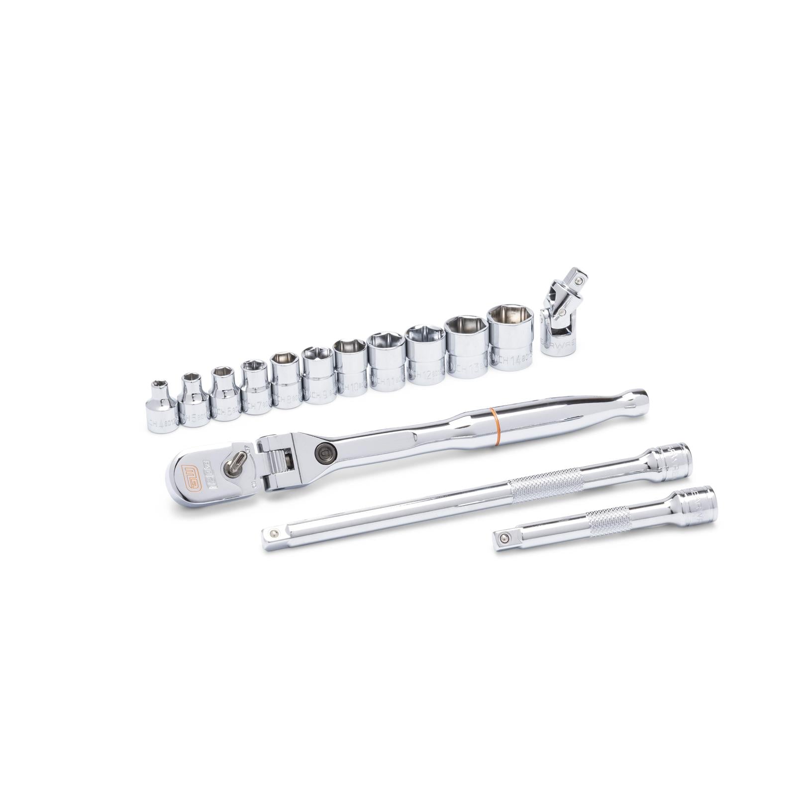 GearWrench 120XP Locking Flex Ratchet/Stubby Socket Mechanics Tool Sets 81390