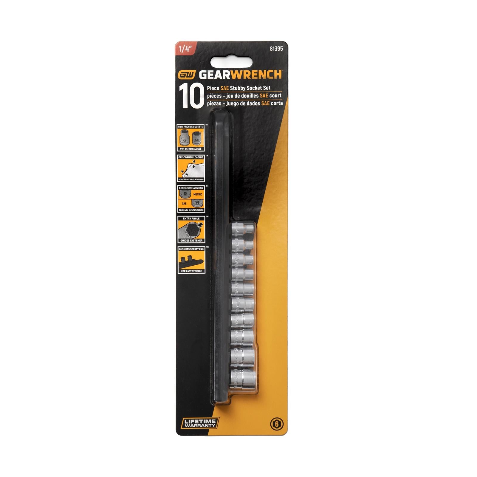 GearWrench Stubby Socket Sets 81395