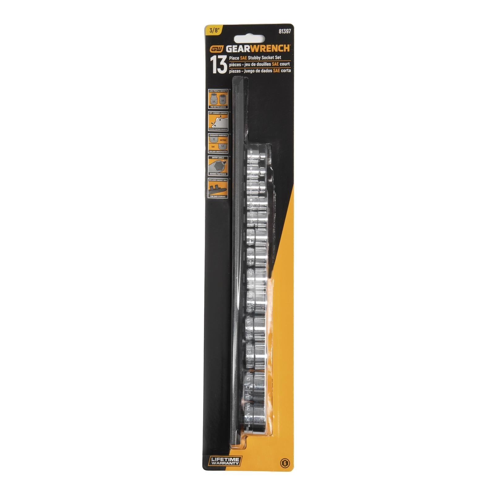 GearWrench Stubby Socket Sets 81397
