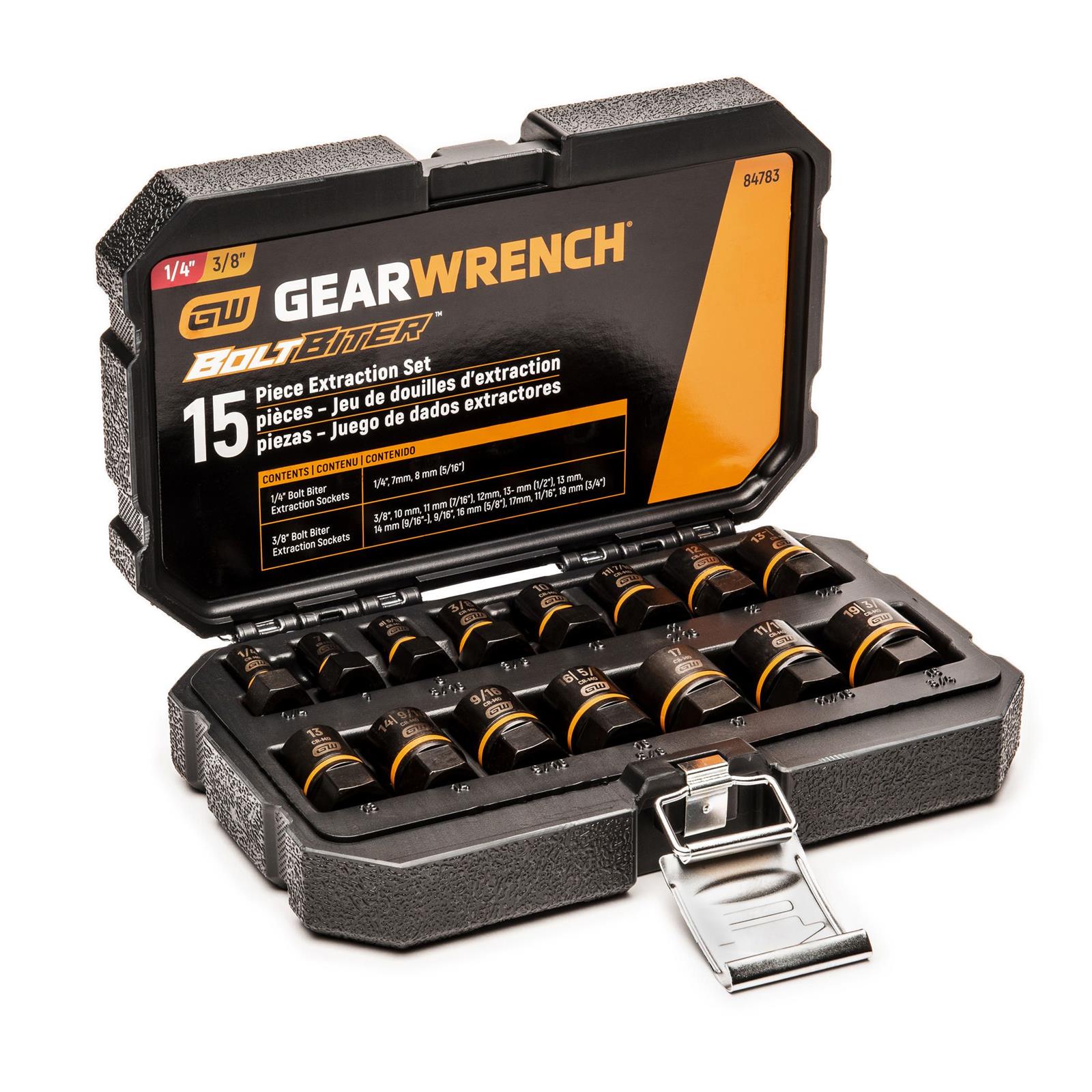 GearWrench Bolt Biter Extraction Socket Sets 84783