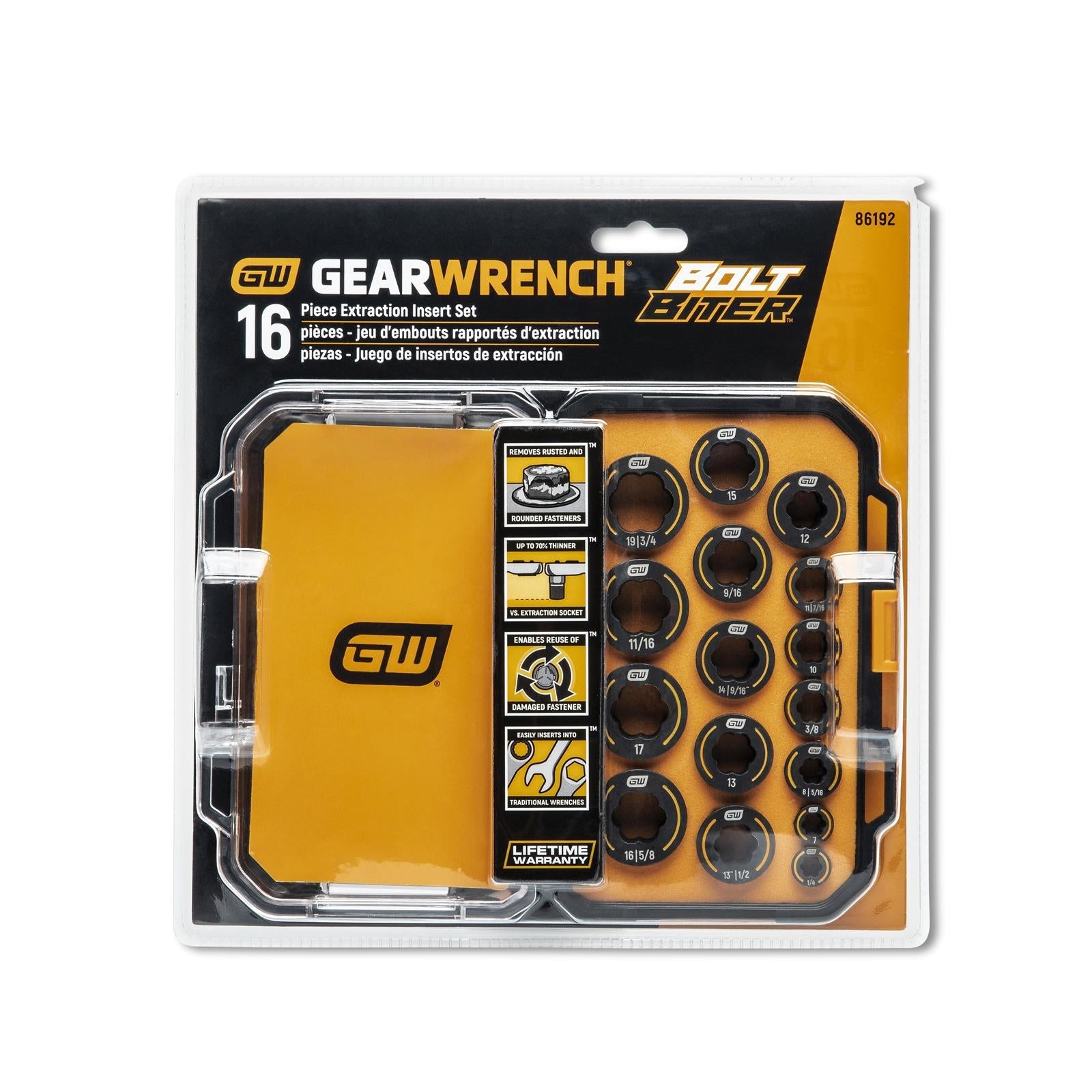 GearWrench Bolt Biter Extraction Socket Sets 86192