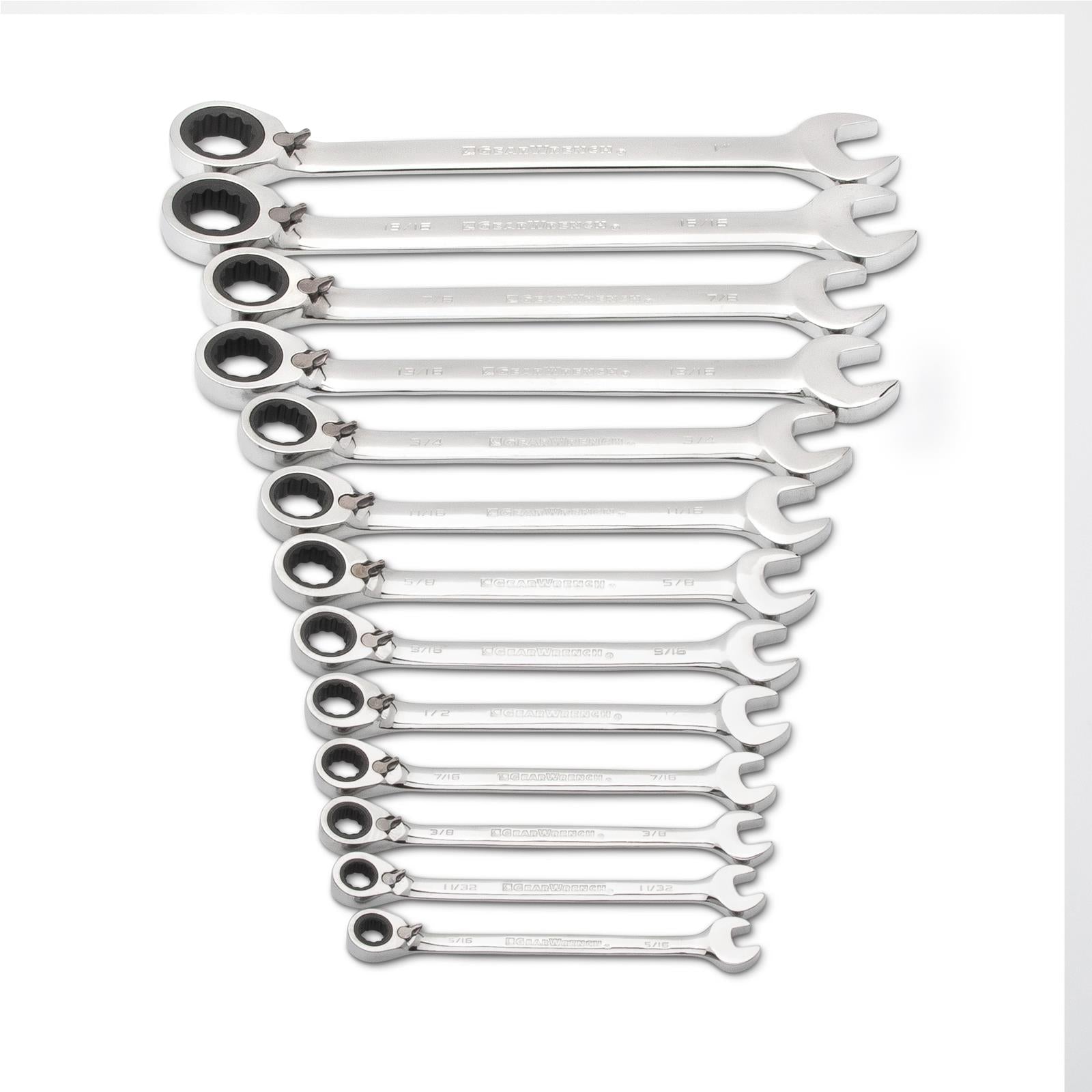 GearWrench Reversible Ratcheting Combination Wrenches 9509N