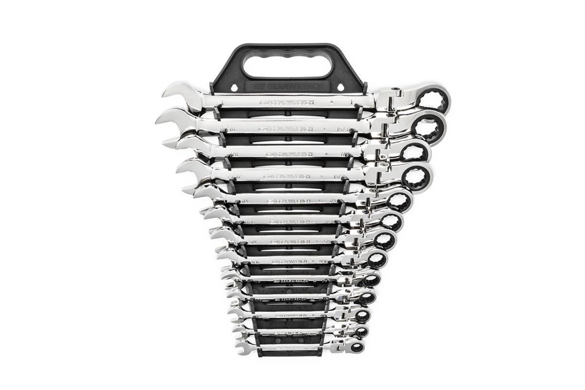 GearWrench Flex Head Ratcheting Combination Wrenches 9702D
