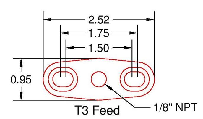 ICT Billet Turbocharger Oil Pan Adapter Flanges 551162