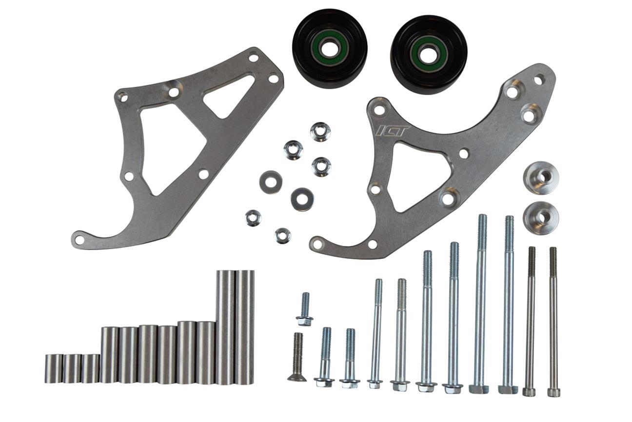 ICT Billet Alternator/Power Steering Bracket Kits 551368-LV3
