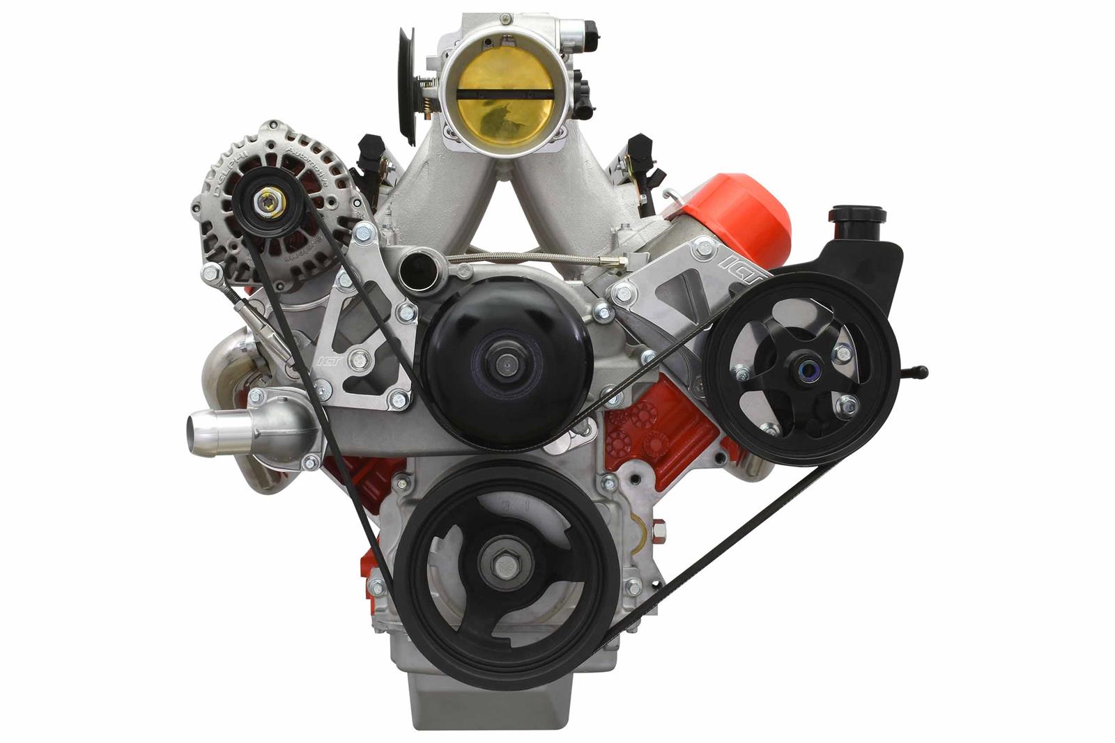 ICT Billet Alternator/Power Steering Bracket Kits 551396LS0WP-3
