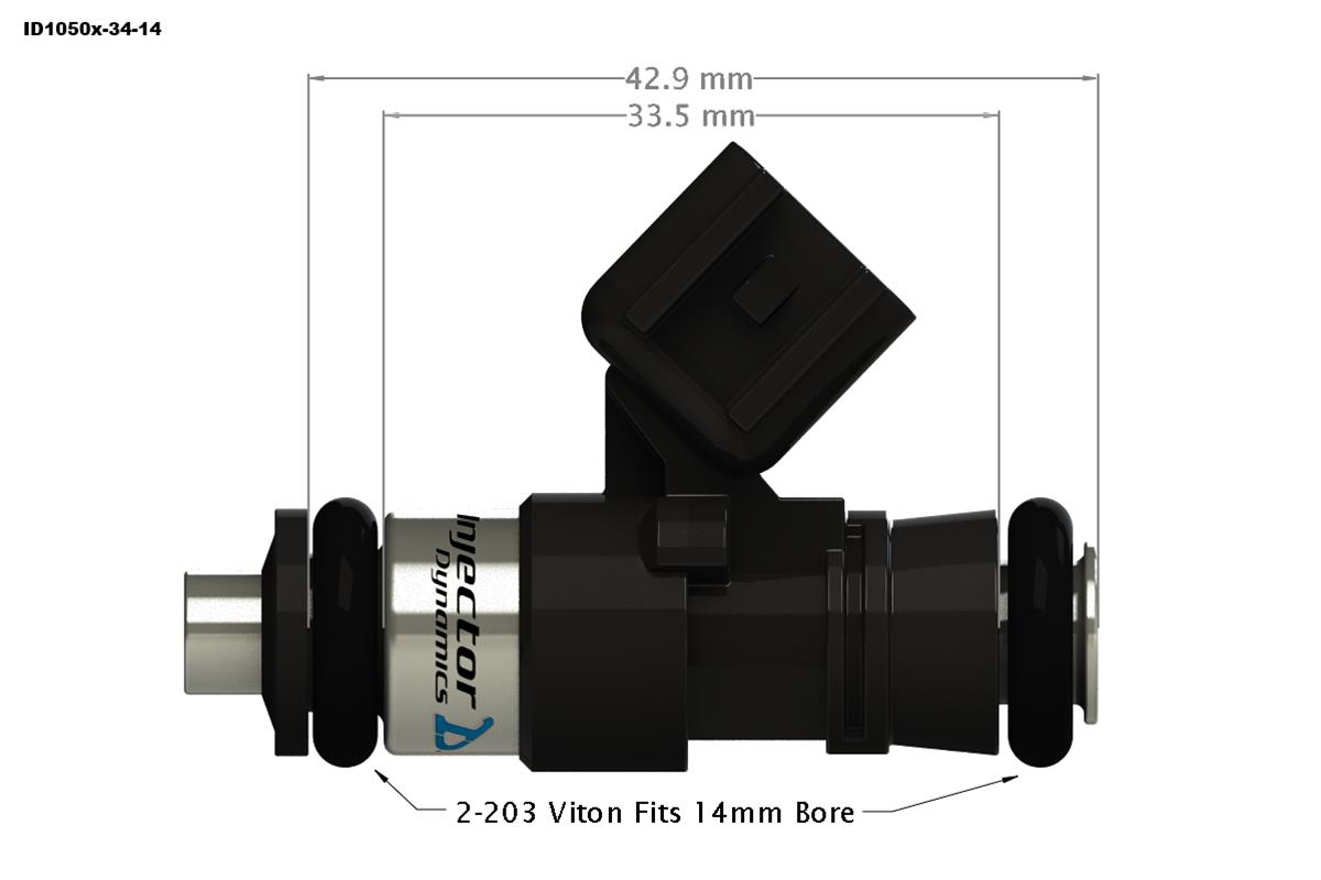 Injector Dynamics ID1050x Fuel Injectors 1050.34.14.14.8