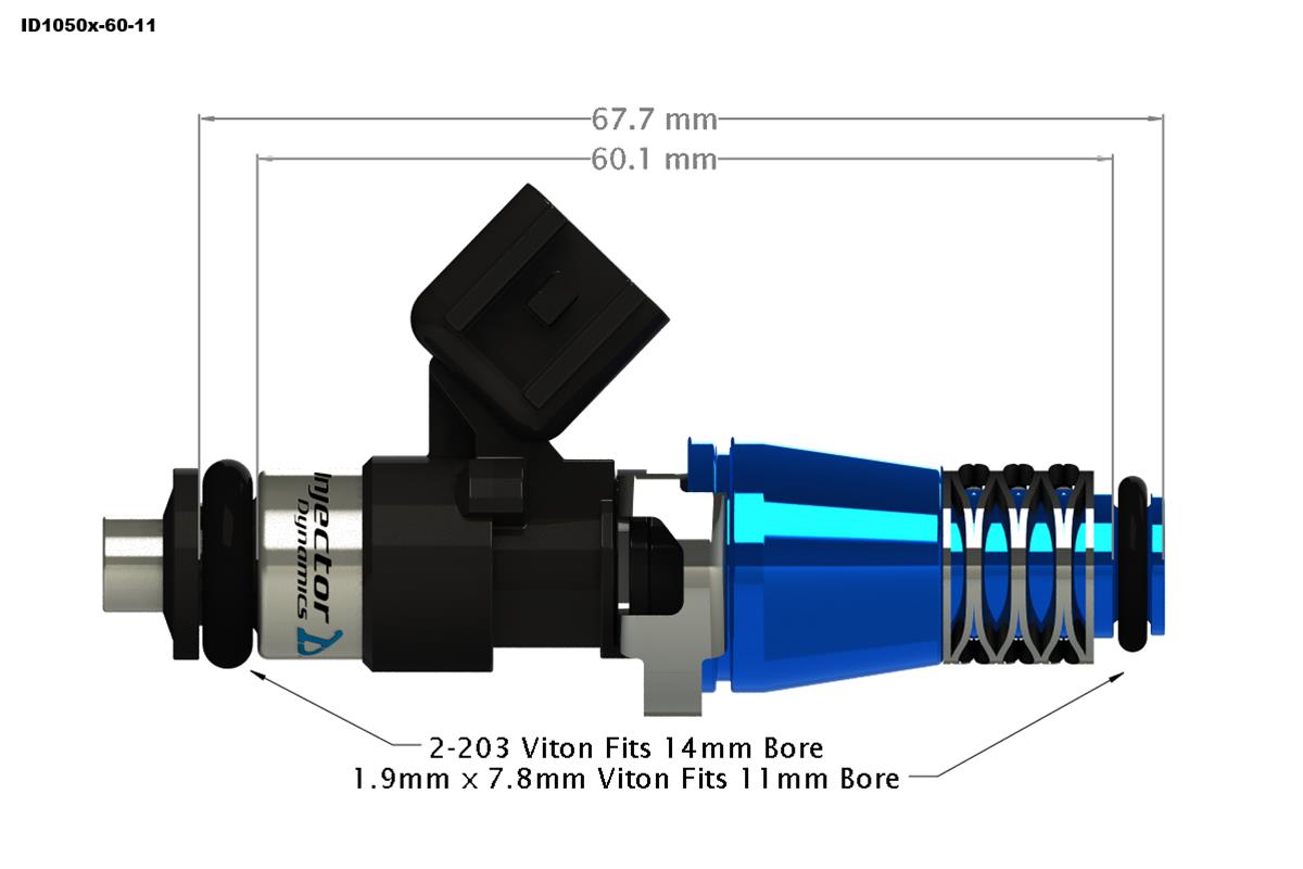 Injector Dynamics ID1050x Fuel Injectors 1050.60.11.D.4