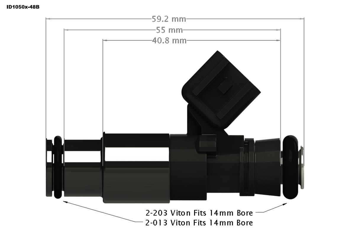 Injector Dynamics ID1050x Fuel Injectors 1050.48.14.14B.4