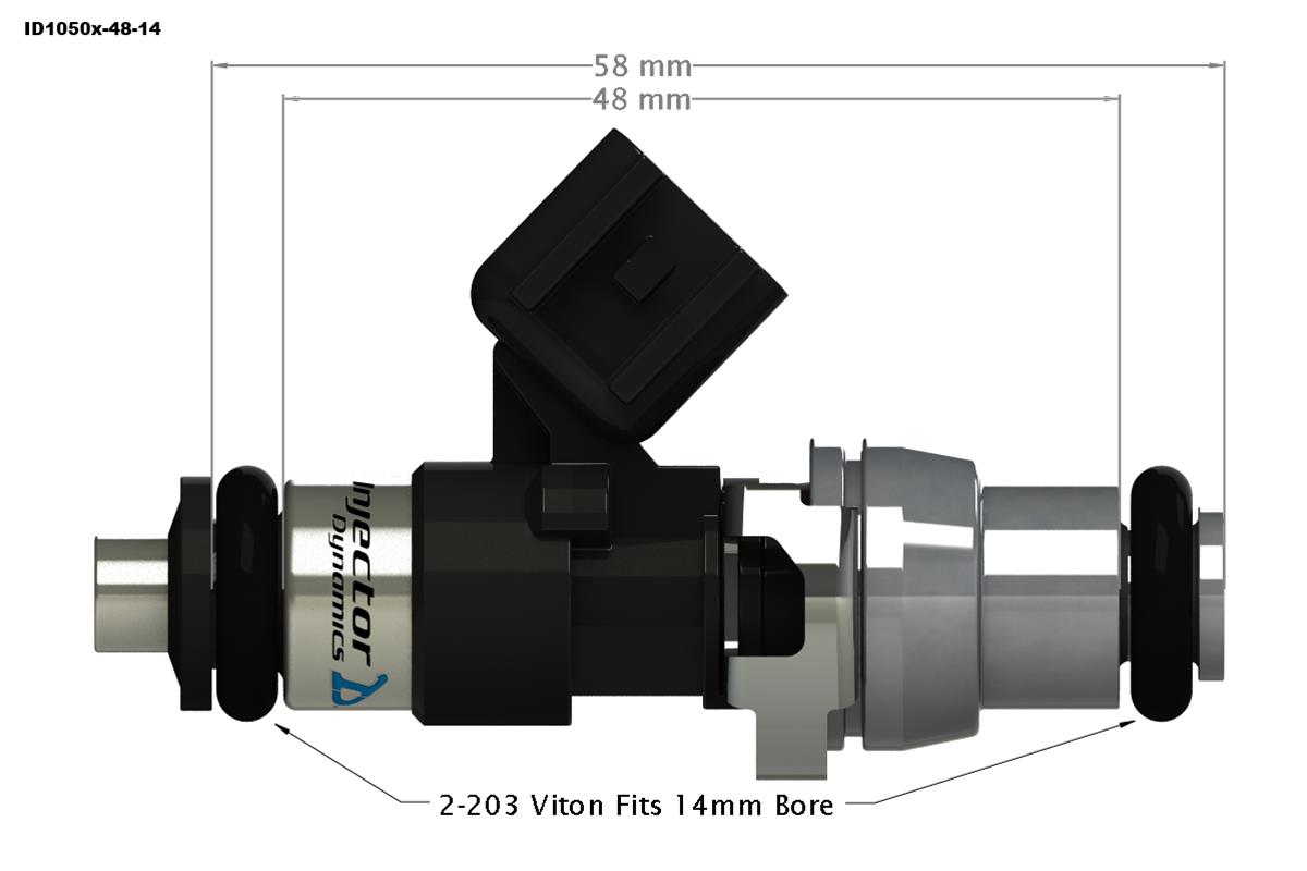 Injector Dynamics ID1050x Fuel Injectors 1050.48.14.D.4