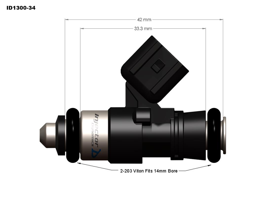 Injector Dynamics ID1300x Fuel Injectors 1300.34.14.14.4