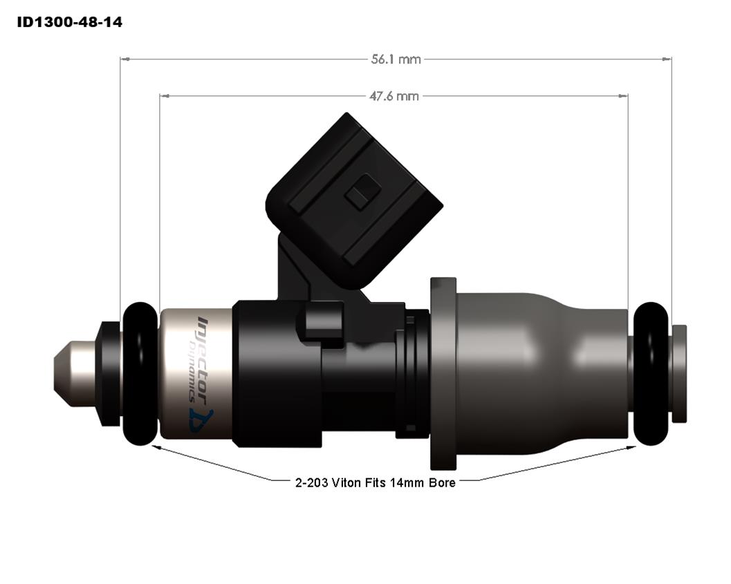 Injector Dynamics ID1300x Fuel Injectors 1300.48.14.14.6